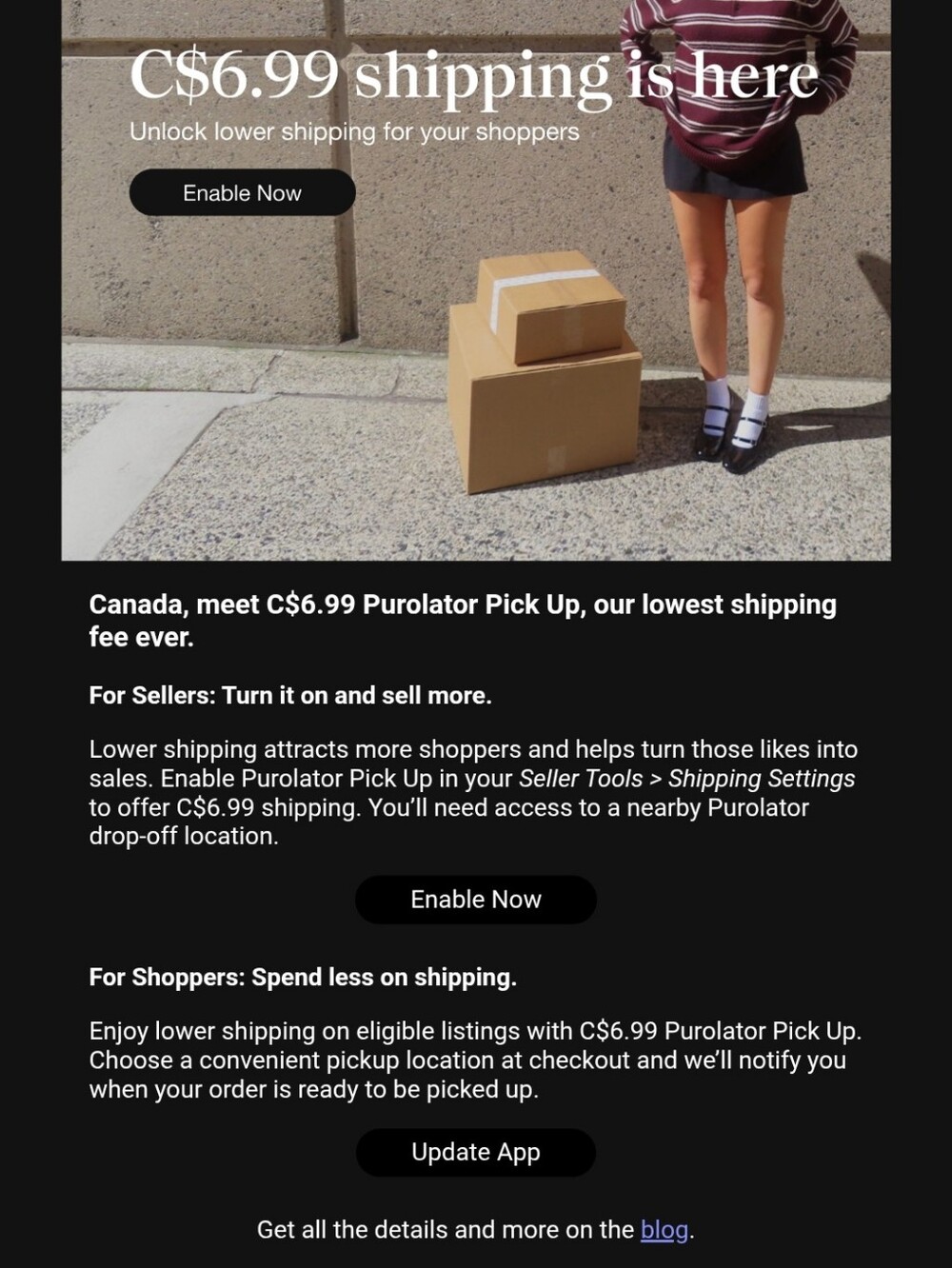 6.99 Shipping With Purolatoe Pick Up